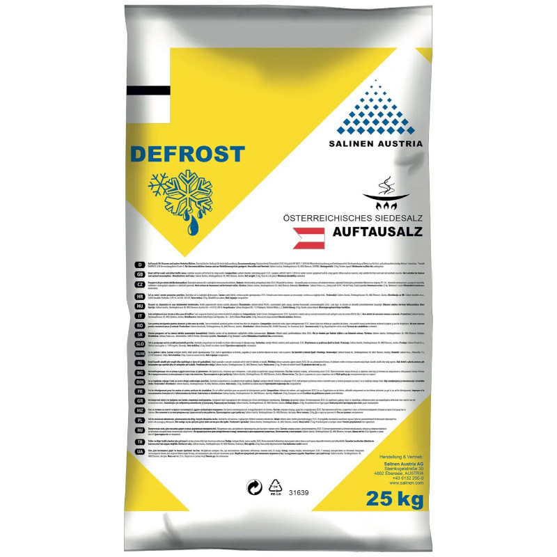 Defrost Auftausalz 25 kg für sichere Wege bei Schnee und Eis